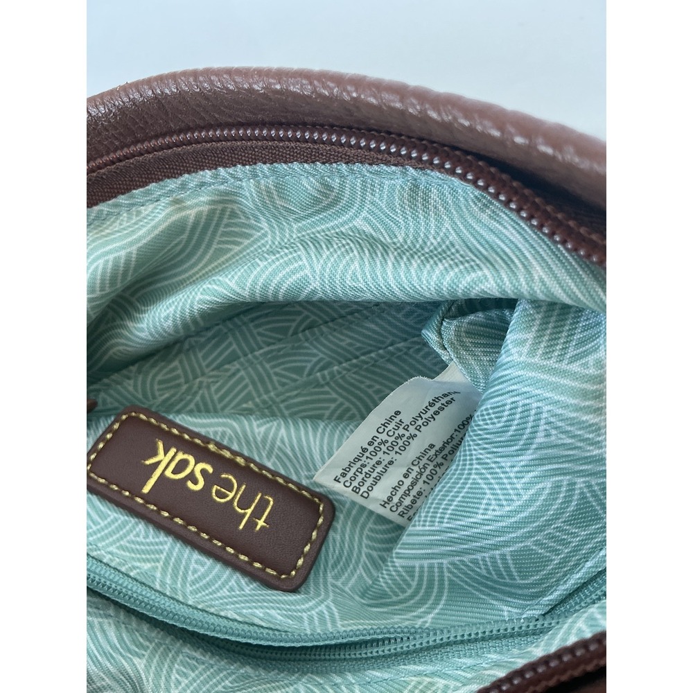 The Sak Sanibel Leather Crossbody Bag Brown Adjustable Strap Purse - Picture 10 of 15